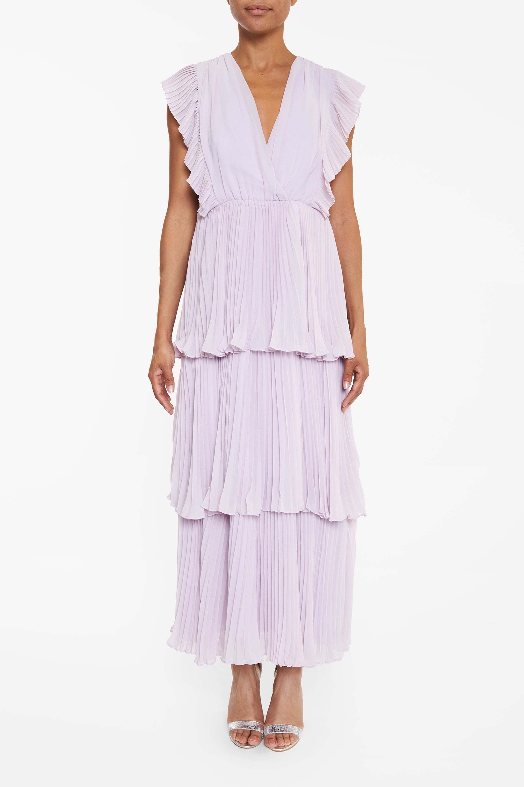 True Decadence Lilac pleated tiered ...
